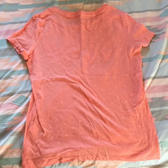 Salmon Aéropostale short sleeved shirt. - Picture 2 of 4